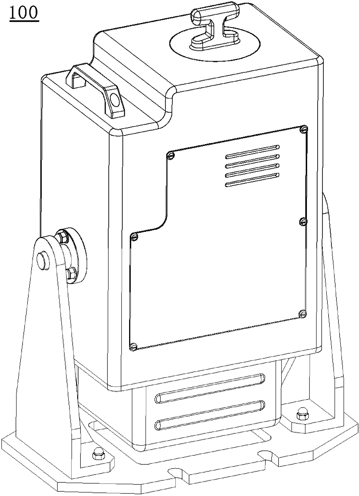 Integrated powder mixing vacuum drying device and powder mixing drying system