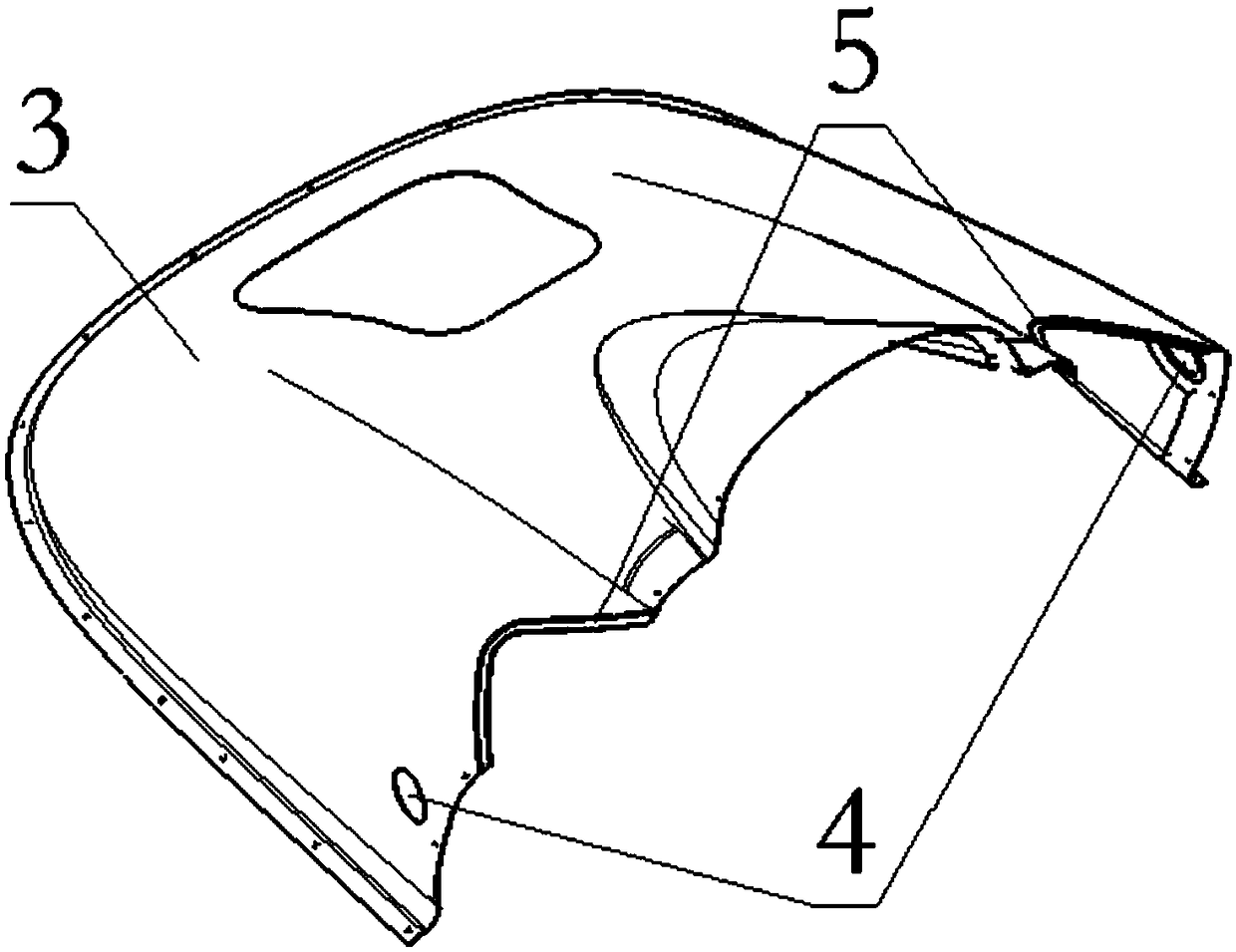 Helicopter power cabin front fairing