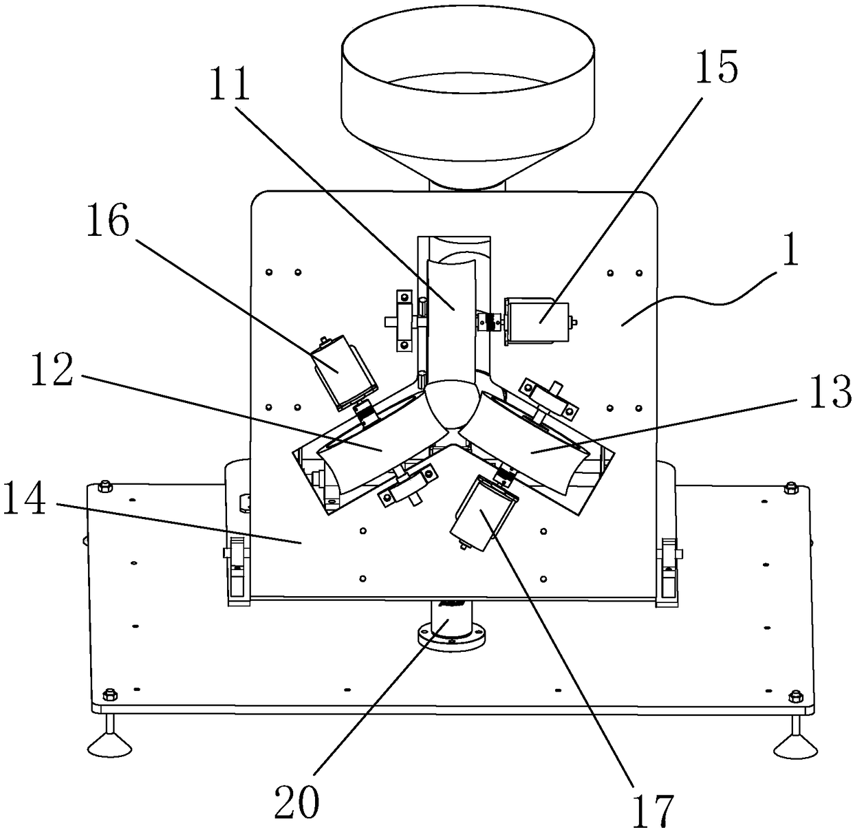 Multifunctional three-wheel ball serving machine