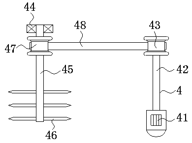 Discharging device for coal briquettes in thermal power plant