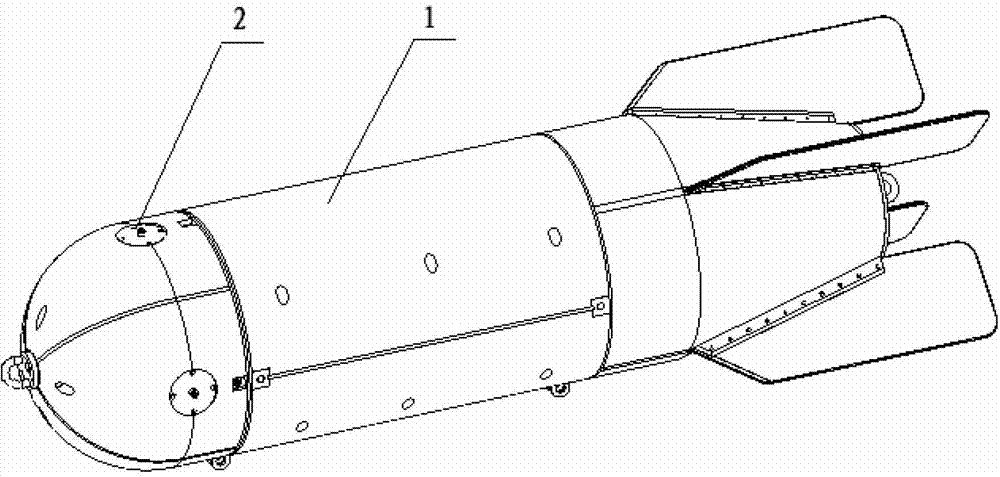 Horizontal mooring marine environmental noise vector field monitoring subsurface buoy platform