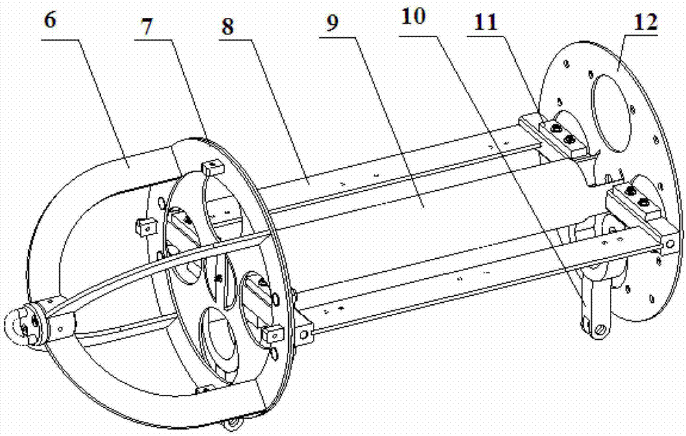 Horizontal mooring marine environmental noise vector field monitoring subsurface buoy platform