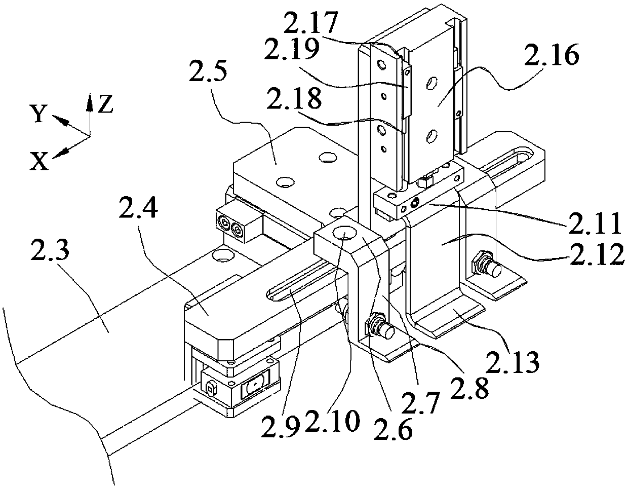 Panel temporary storage device