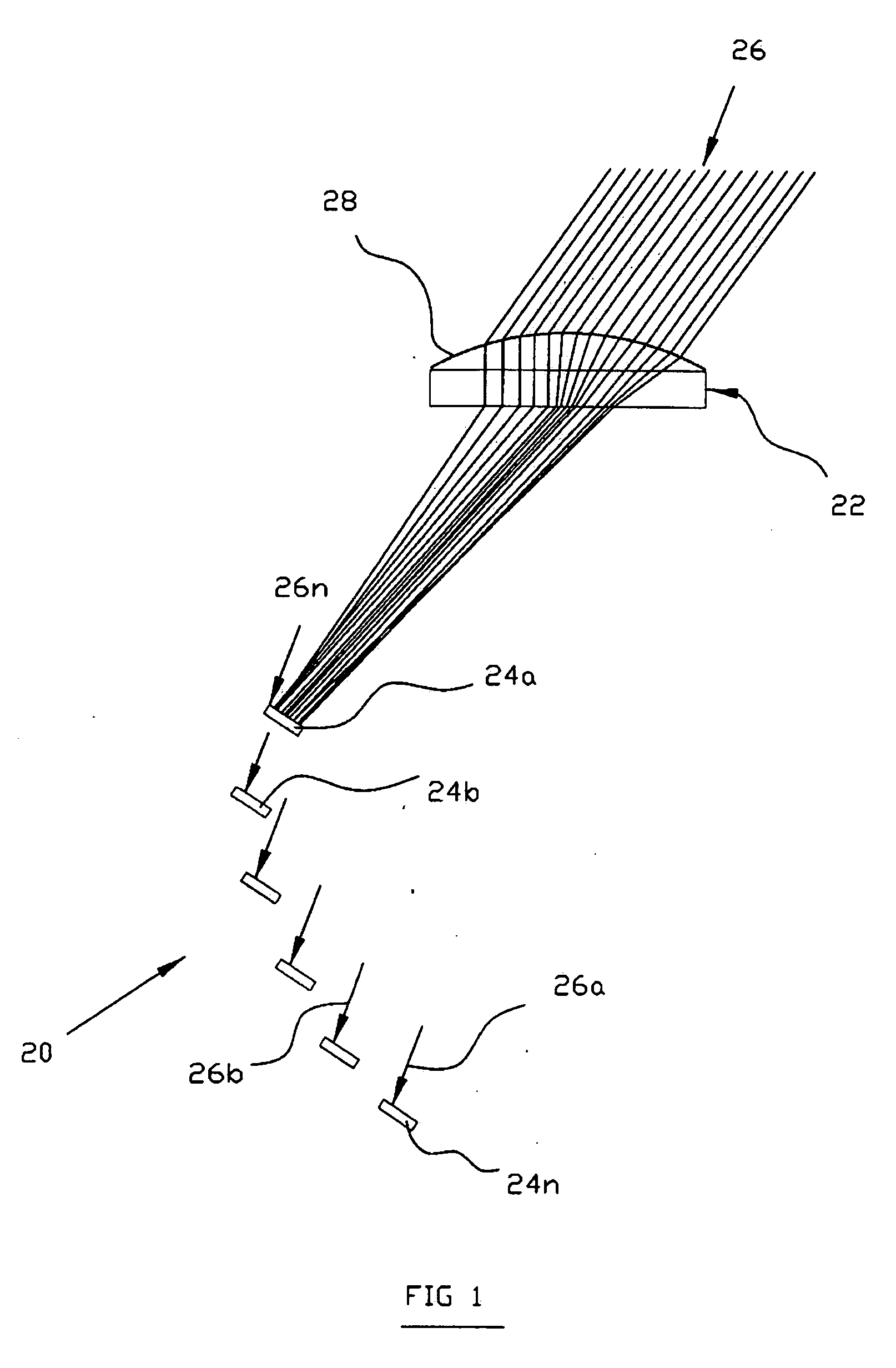 Stationary concentrated solar power module