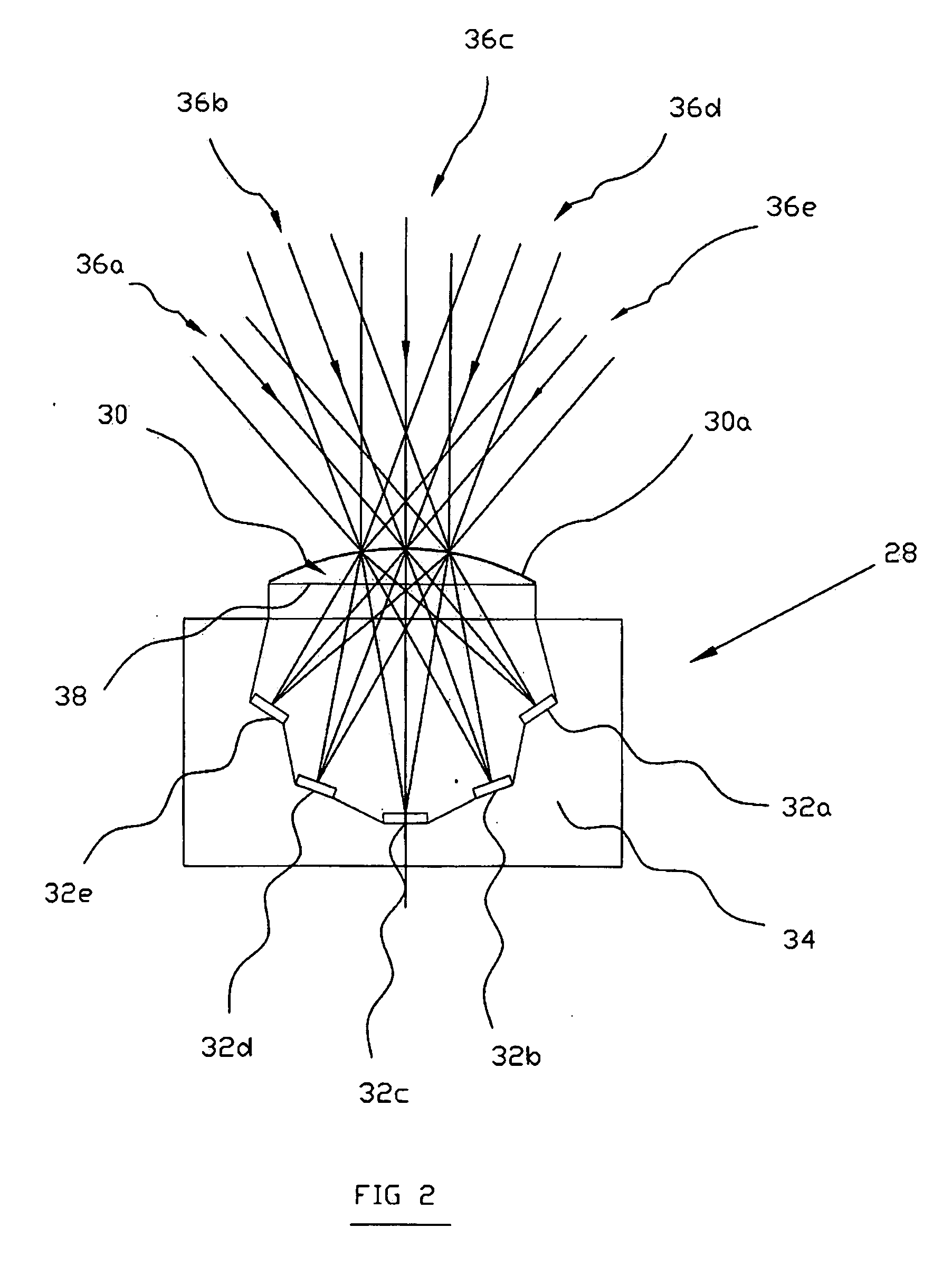 Stationary concentrated solar power module