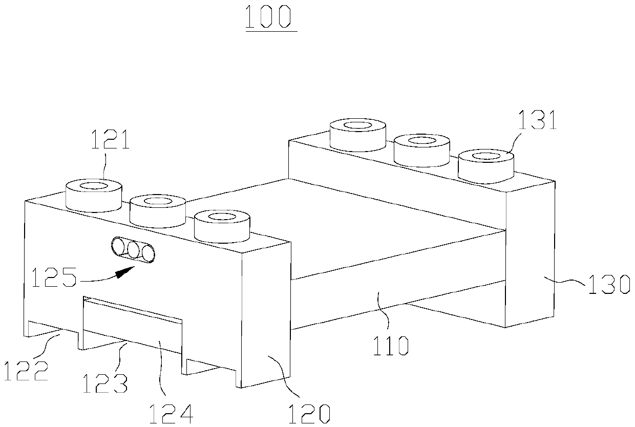 Electronic building block module and electronic building block teaching aid