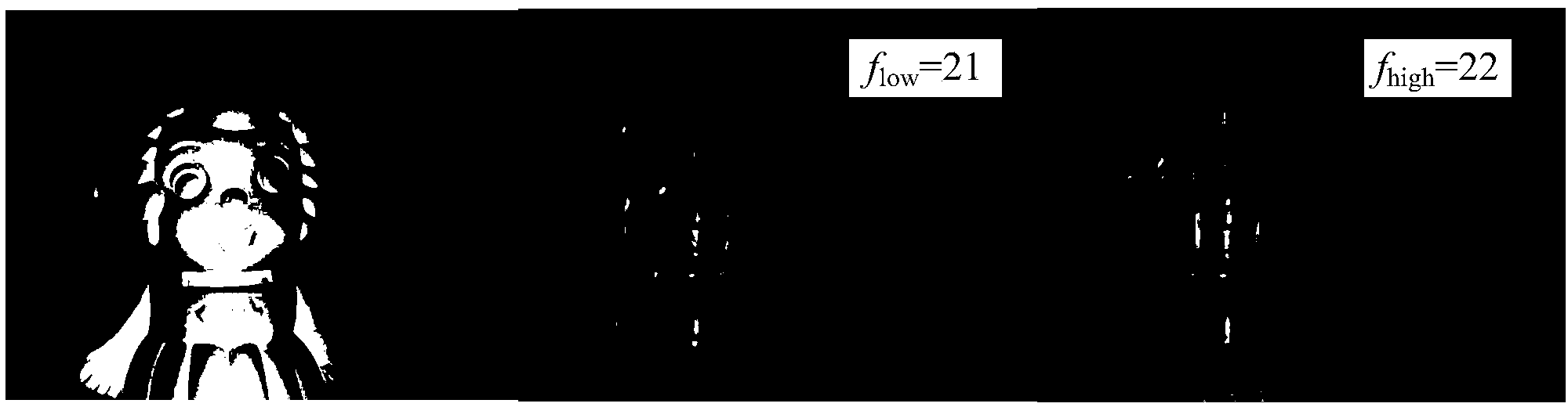 Double-frequency inusoidal grating absolute phase unwrapping method based on integral linear programming search method