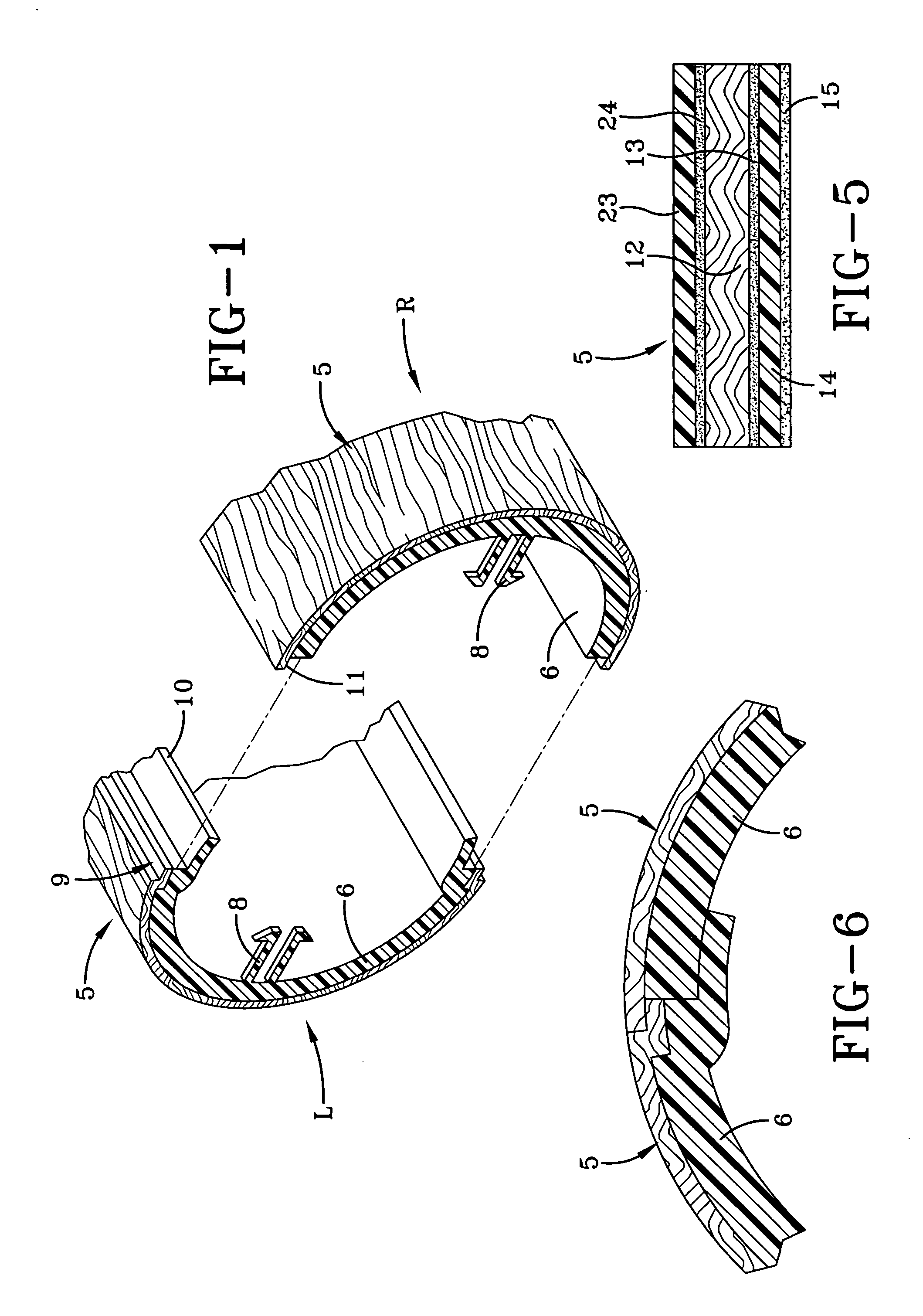 Decorative components for motor vehicle interiors