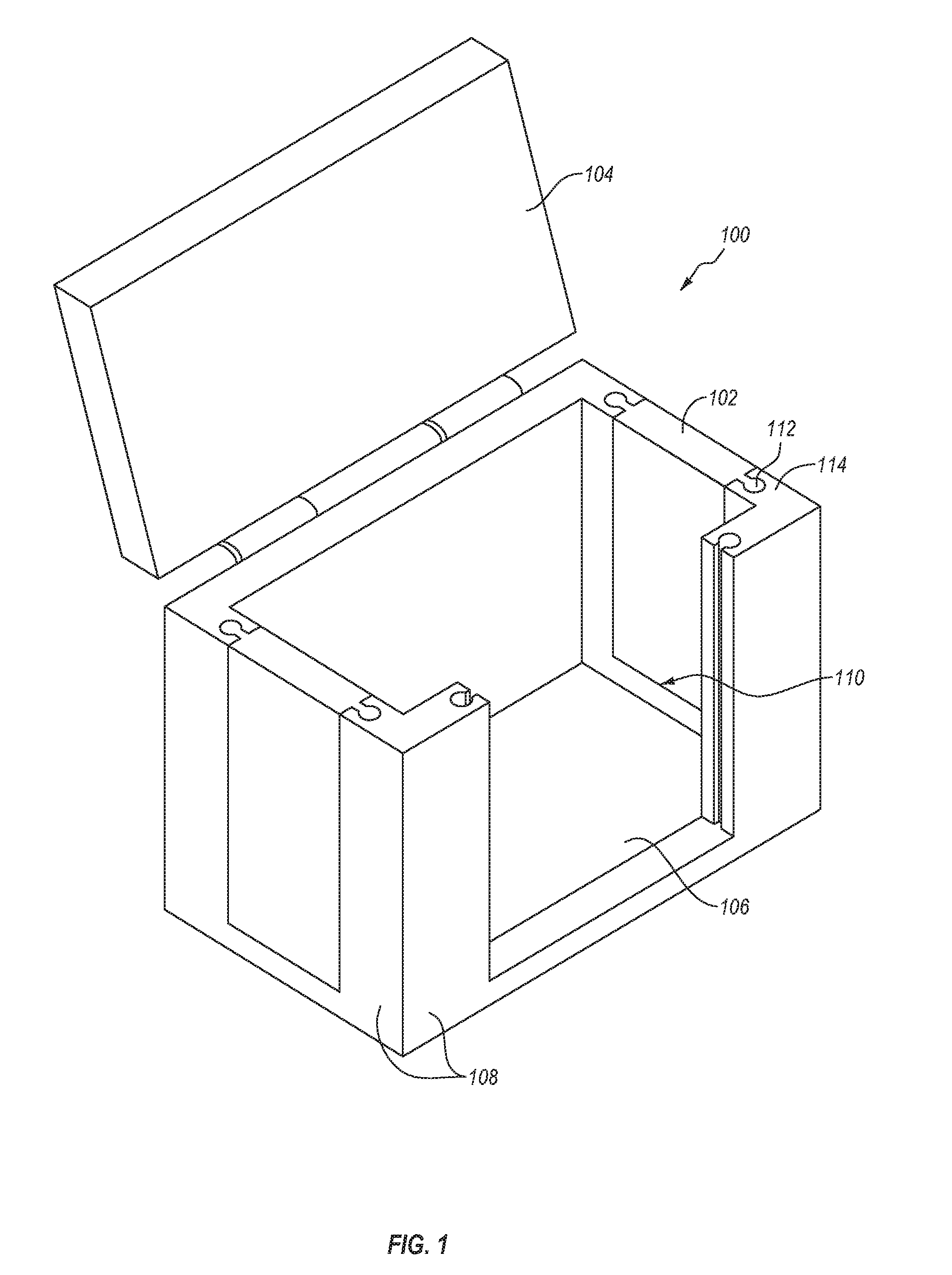 Integrated thermal elements in a thermally controlled container