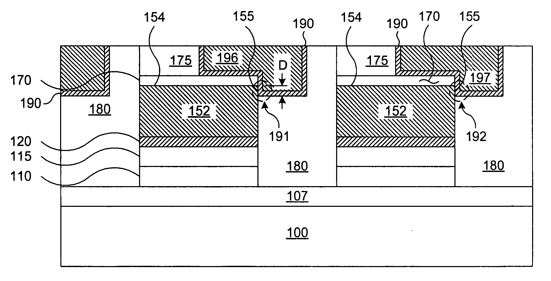 Common word line edge contact phase-change memory