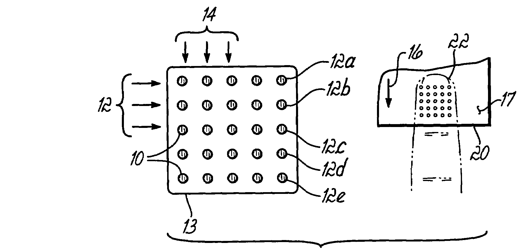 Device and method for producing a three-dimensionally perceived planar tactile illusion