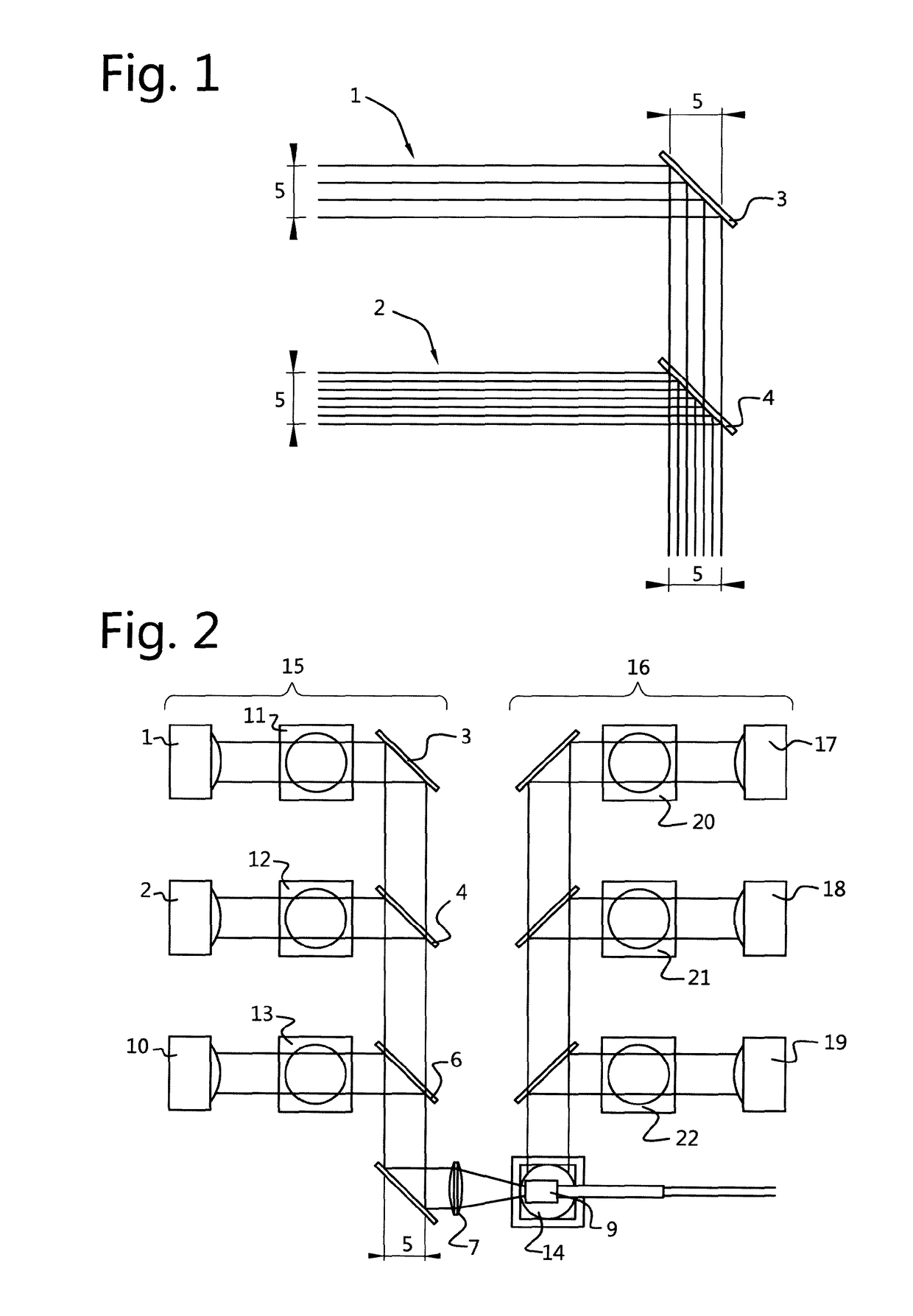 Laser projection illumination system