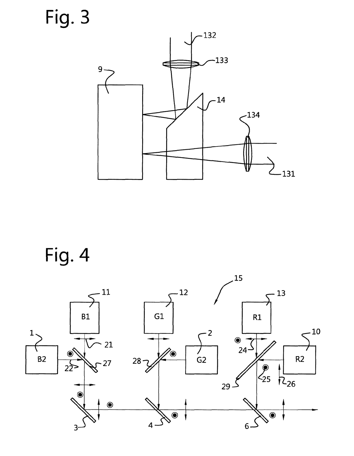 Laser projection illumination system