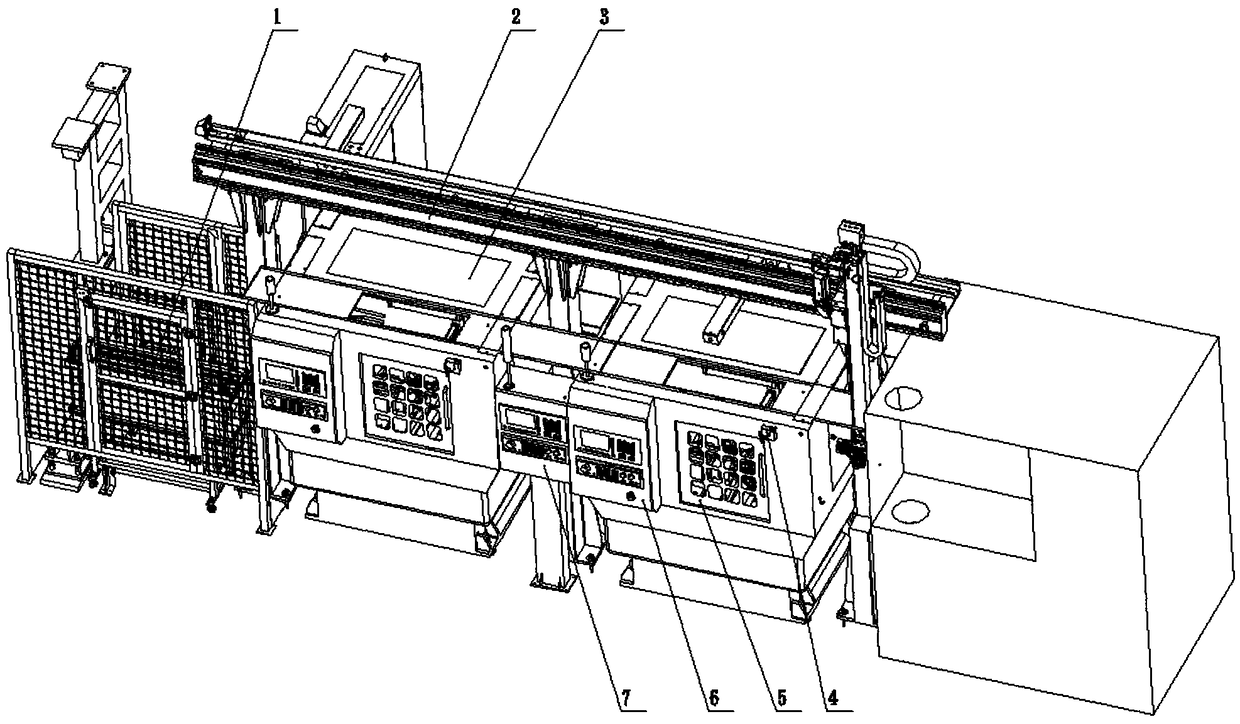 Automatic production line of chamfering machine