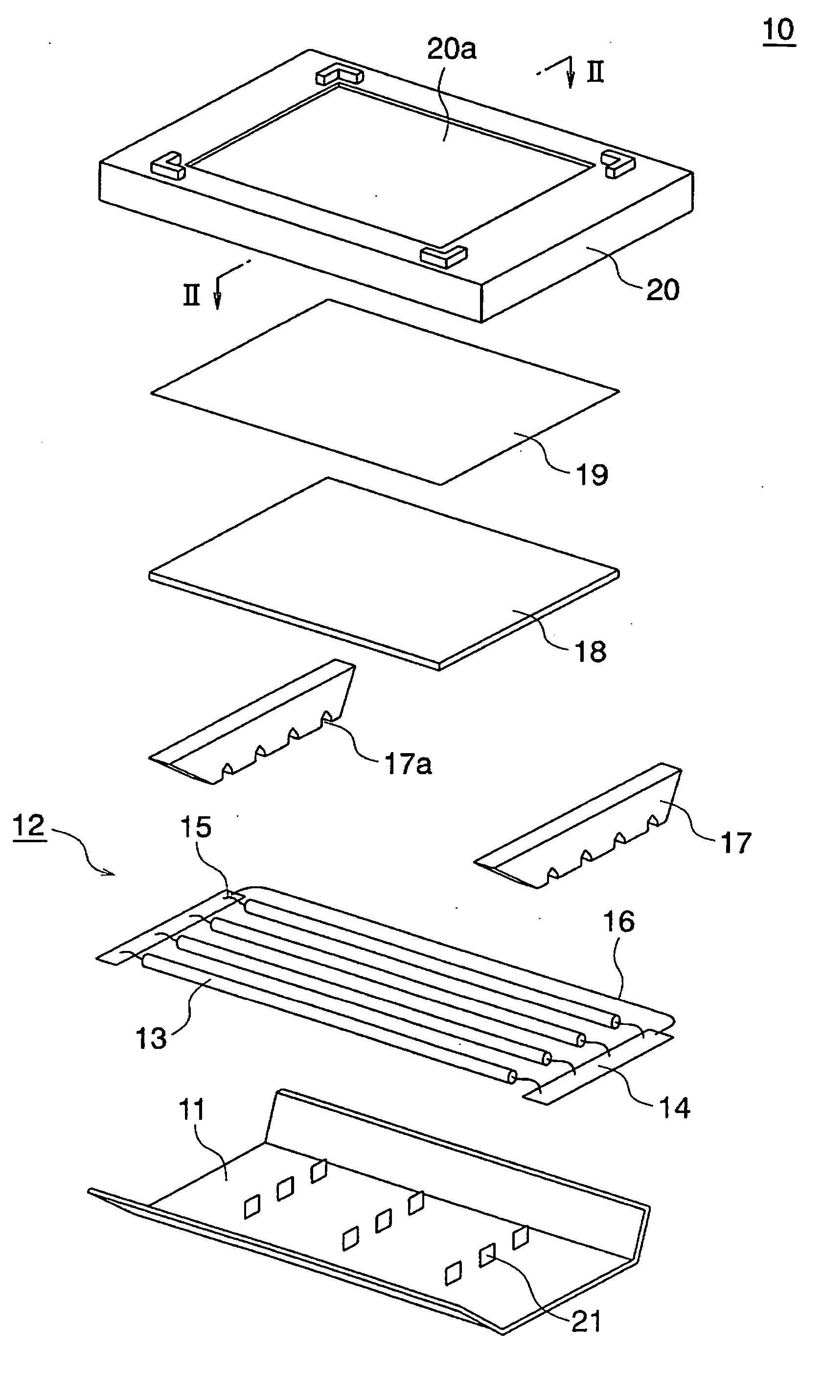 Lighting apparatus having a uniform luminance profile