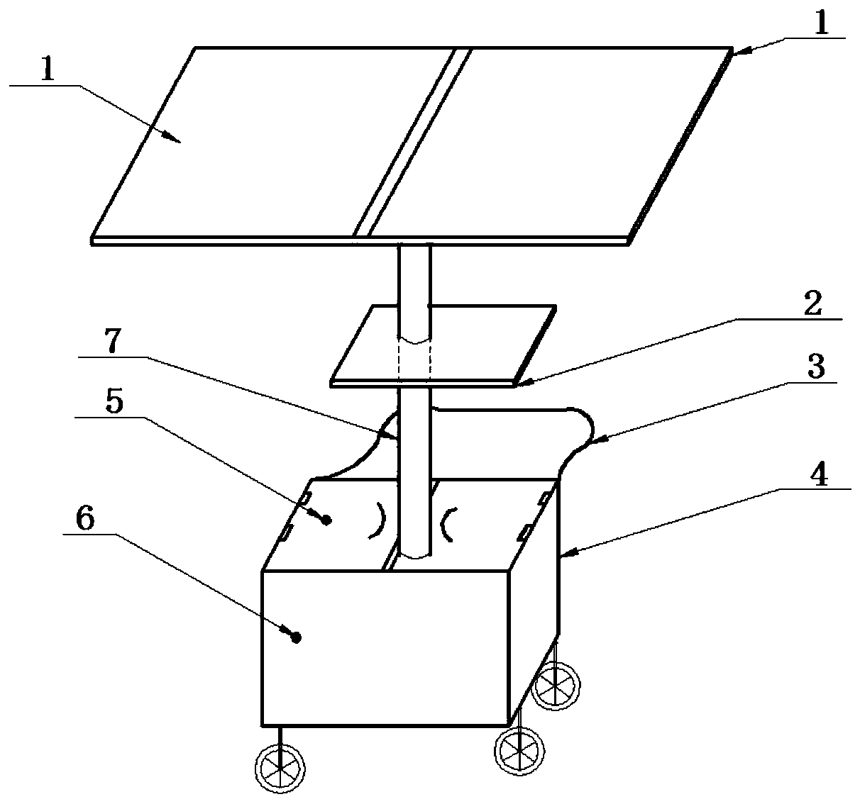 Solar-driven control of water, fertilizer and gas integrated gap steady flow soaking irrigation system