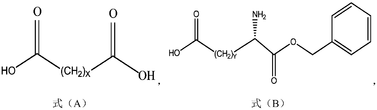 Method for preparing long-chain fatty diacid monobenzyl ester and application of long-chain fatty diacid monobenzyl ester