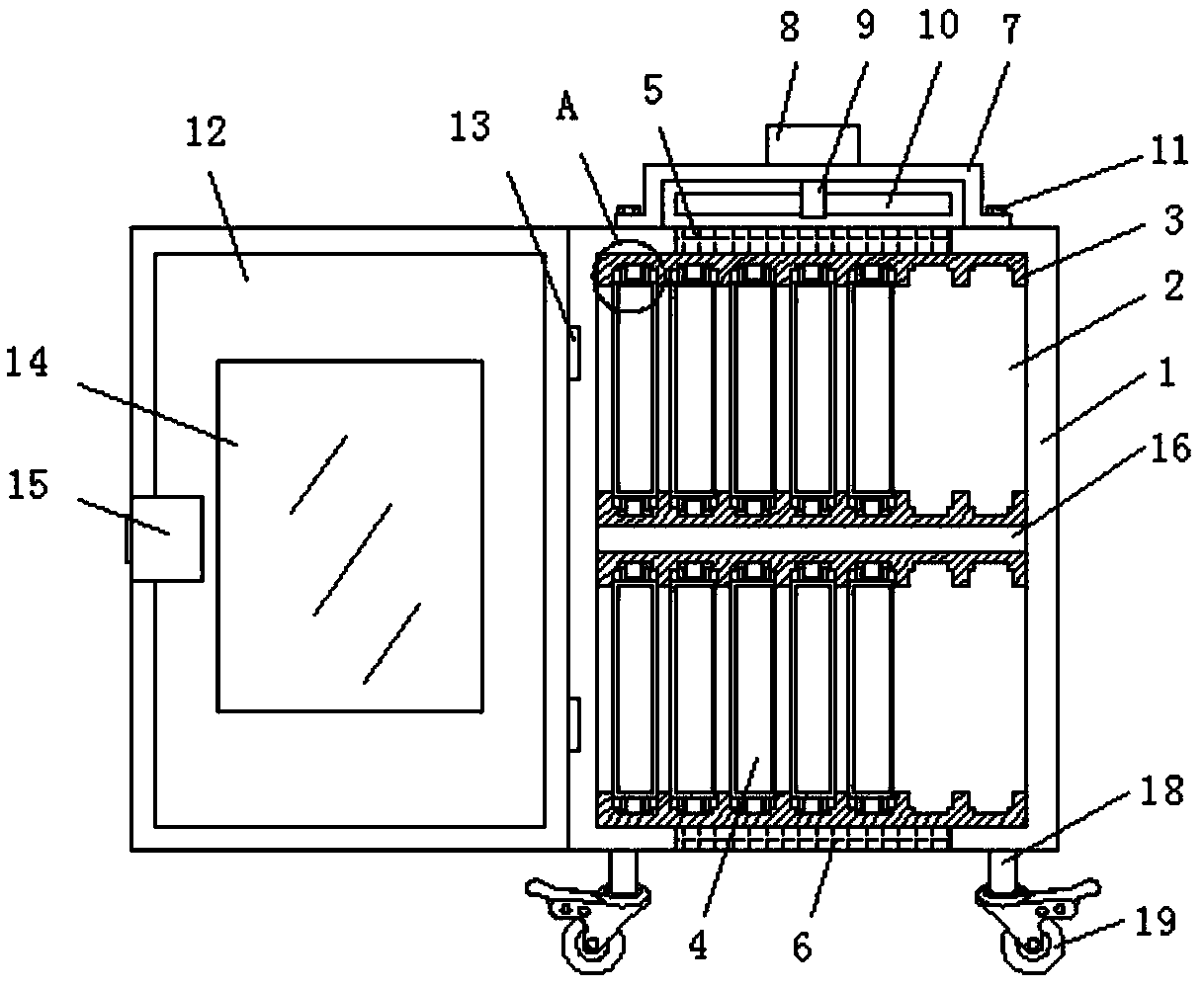 A blade type computer network server