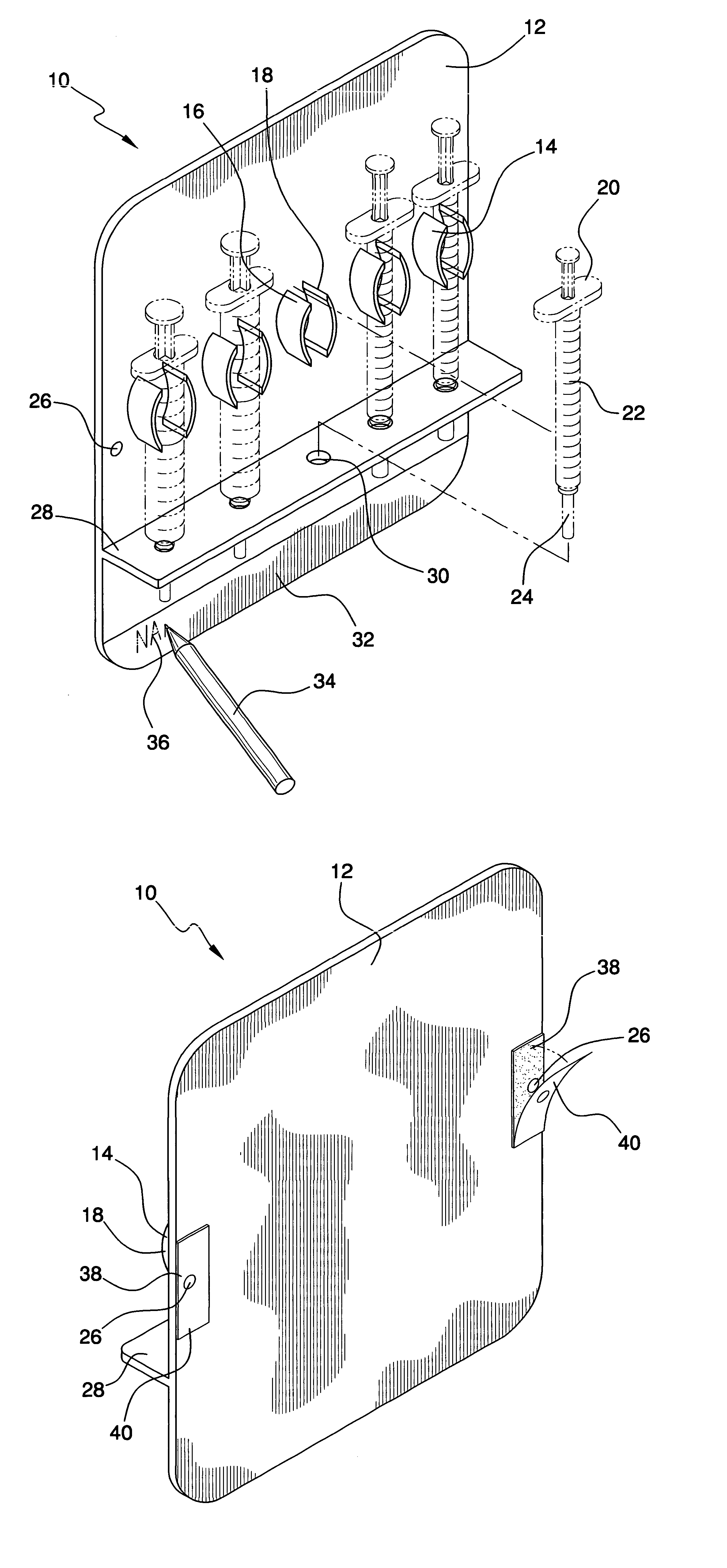 Syringe storage device