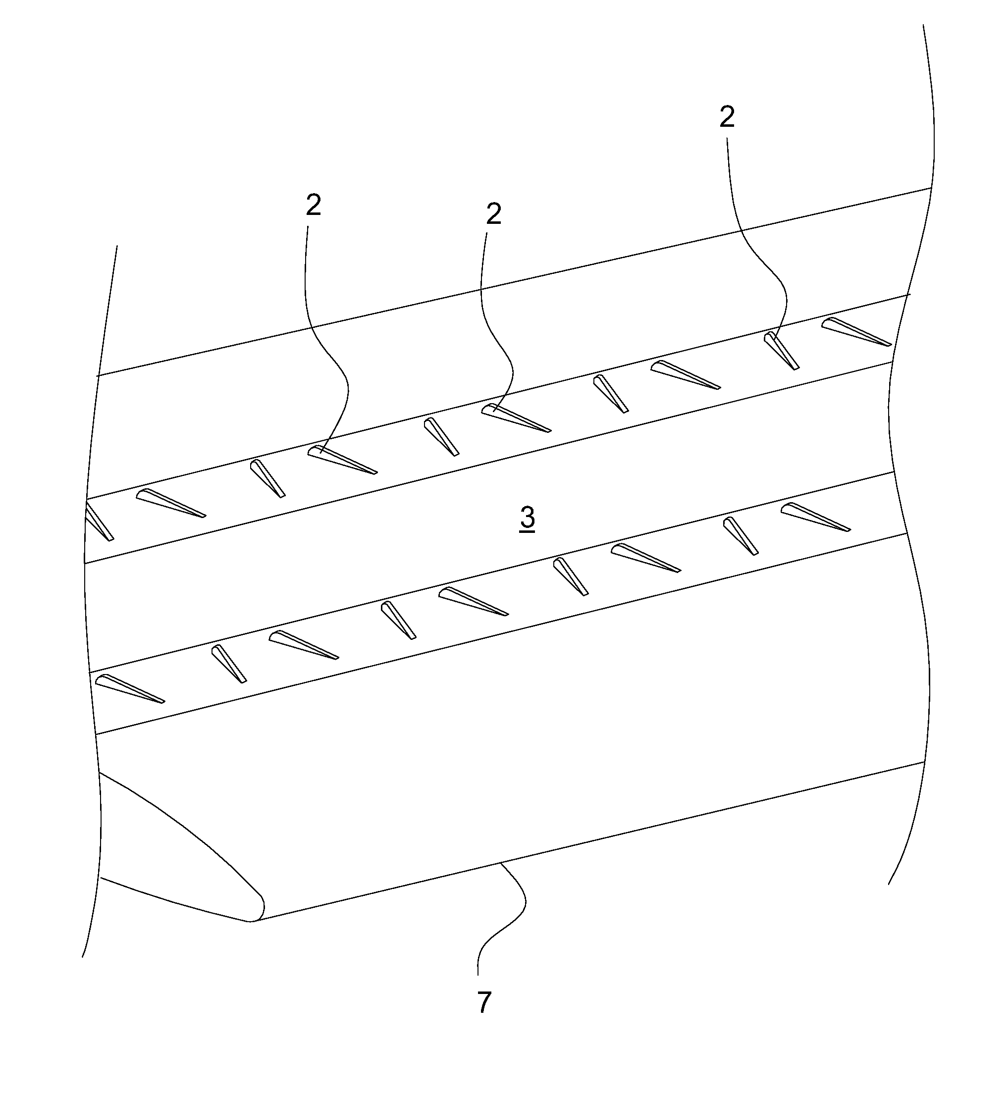 Wind turbine blades with vortex generators