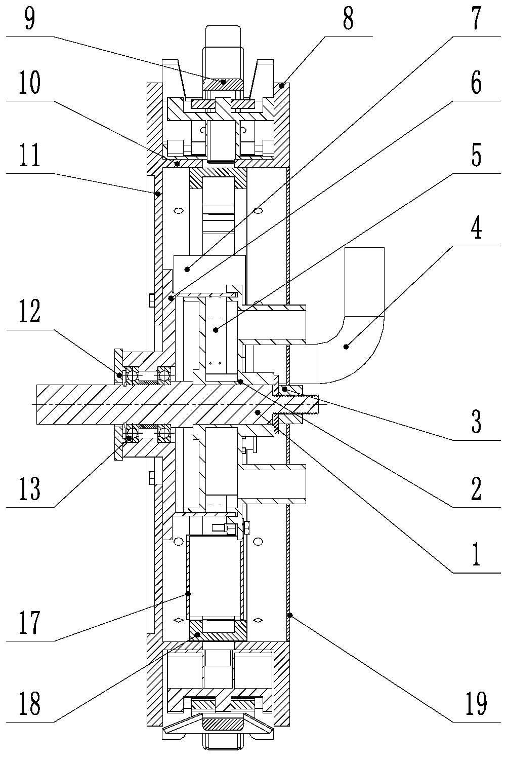 Positive-negative air pressure combined duck-billed precise hill-drop planter