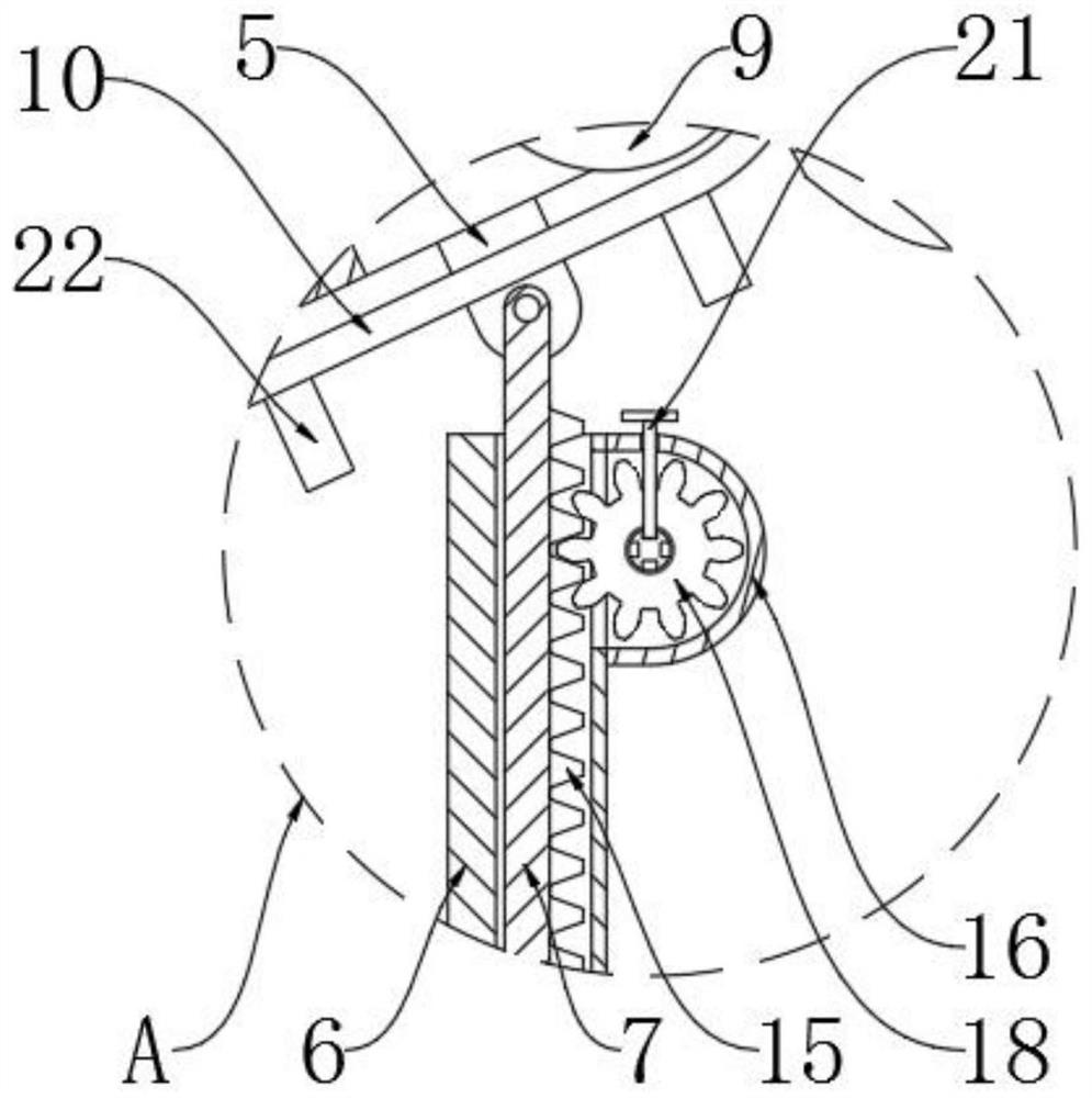 Adjustable hot-blast stove feeding device