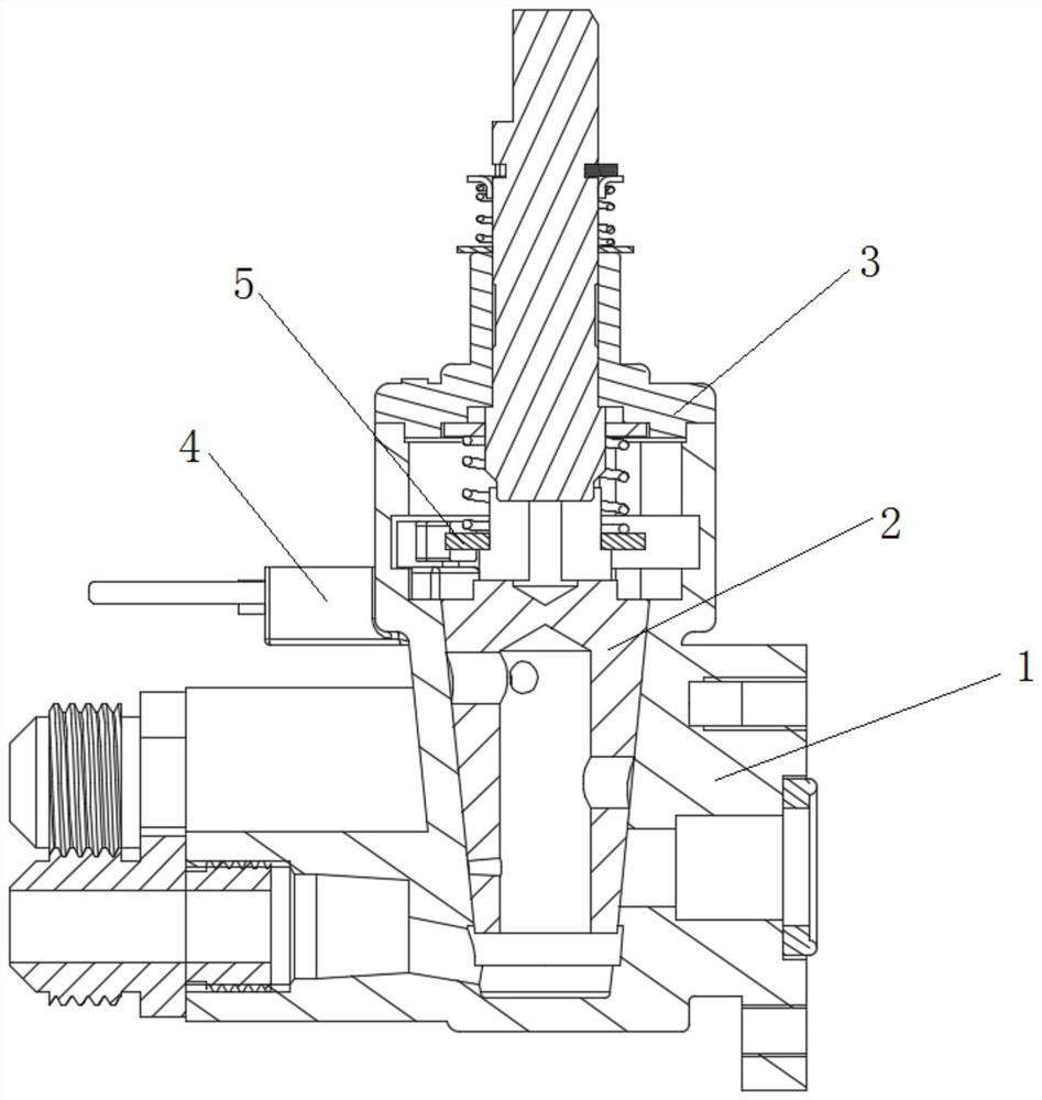 Control valve for gas stove and gas stove