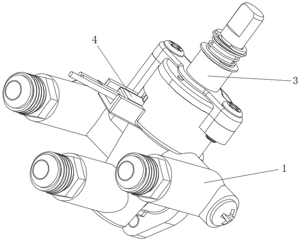 Control valve for gas stove and gas stove