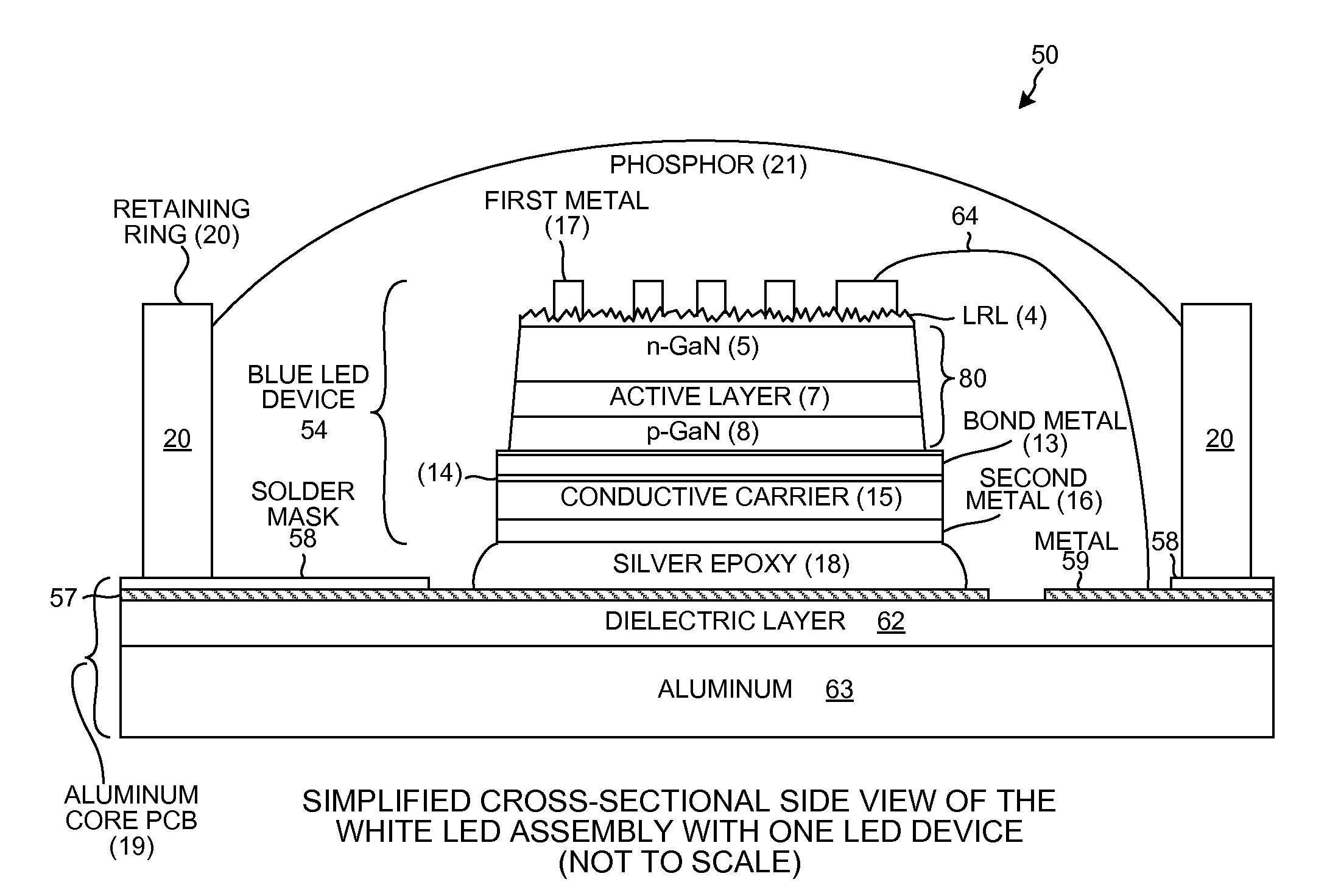 N-type gallium-nitride layer having multiple conductive intervening layers