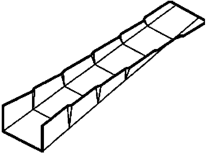 Method for producing cold-formed steel of U-shaped davit arm