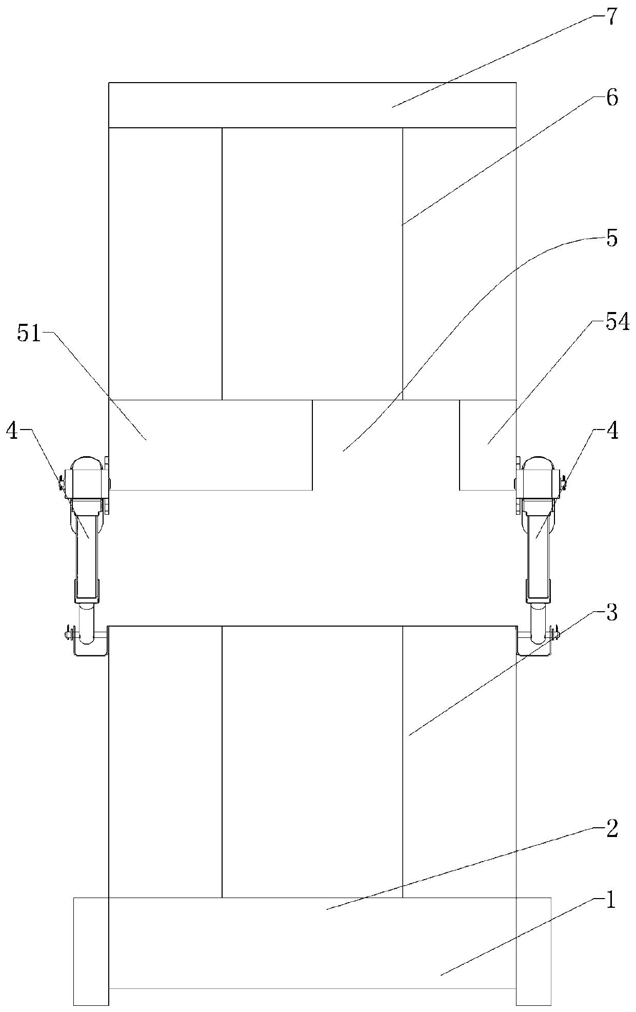 Line corridor cleaning device