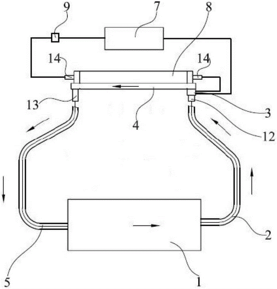 Heat exchange device, control method thereof, and heating ventilation air conditioning system using heat exchange device