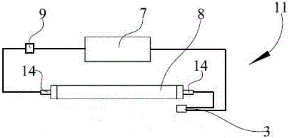 Heat exchange device, control method thereof, and heating ventilation air conditioning system using heat exchange device