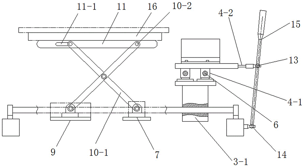 Table type tenoning device for woodworking