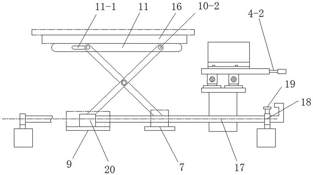 Table type tenoning device for woodworking