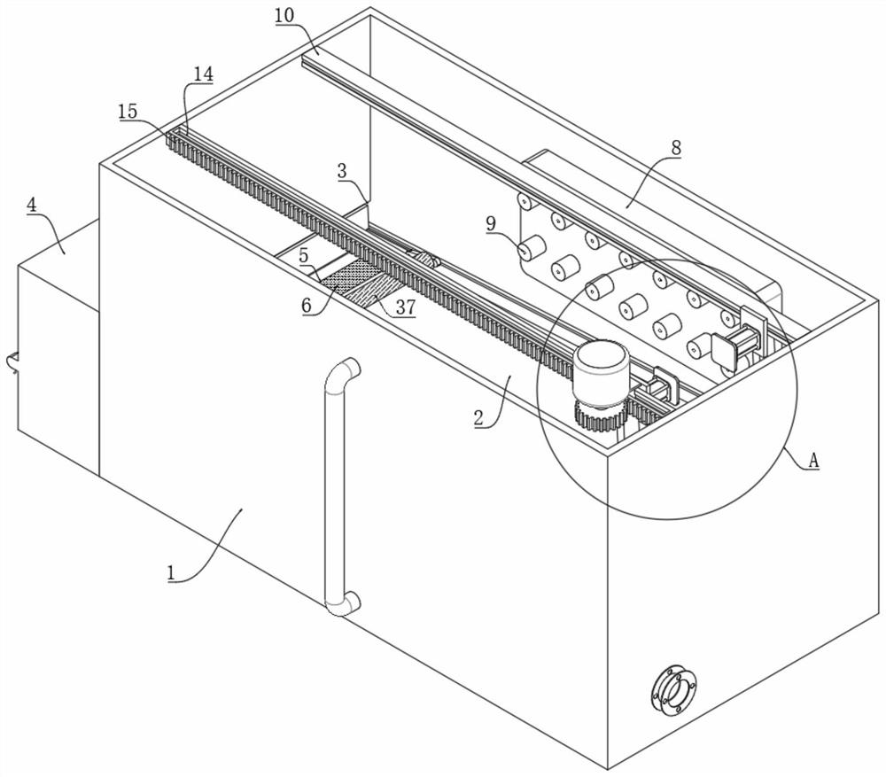 Surface treatment device for integrated circuit lead frame