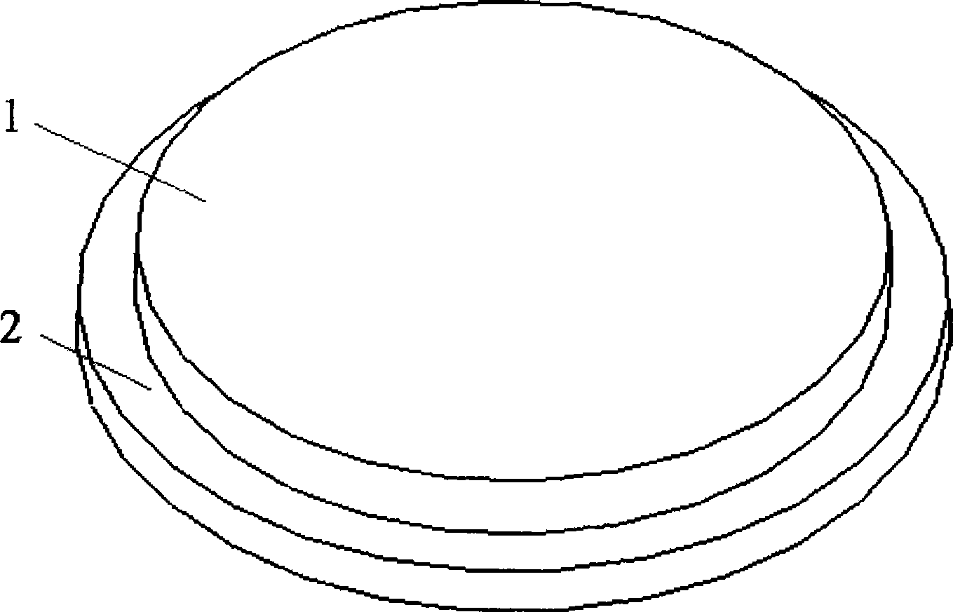 Pressure welding method of large-area target material