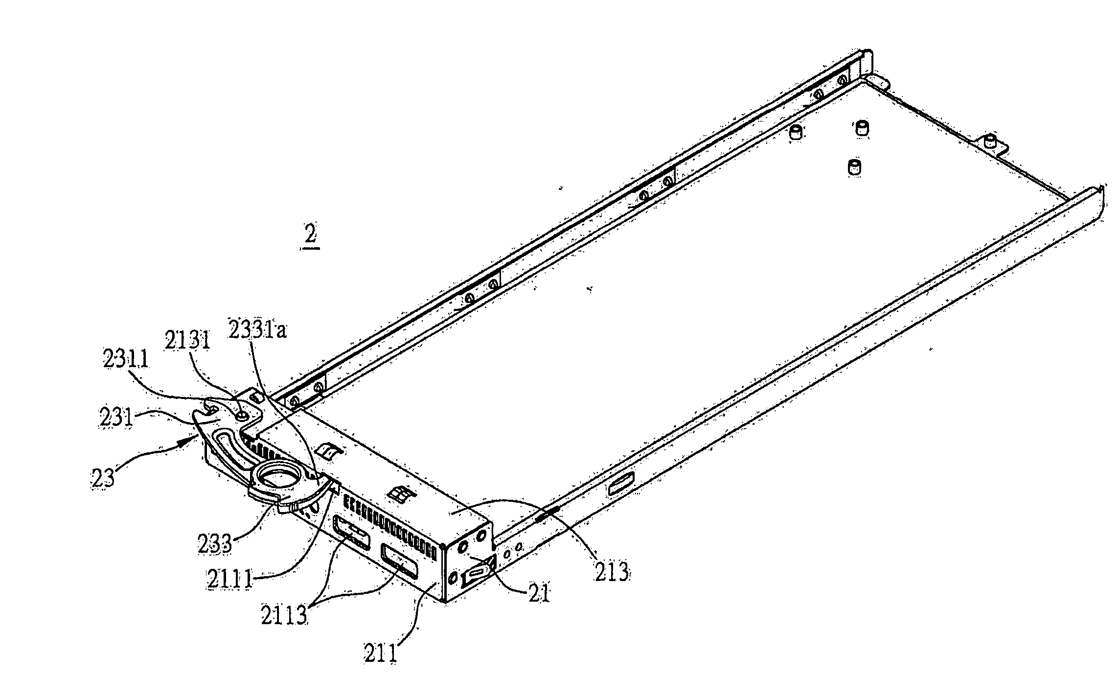 Drawable housing structure