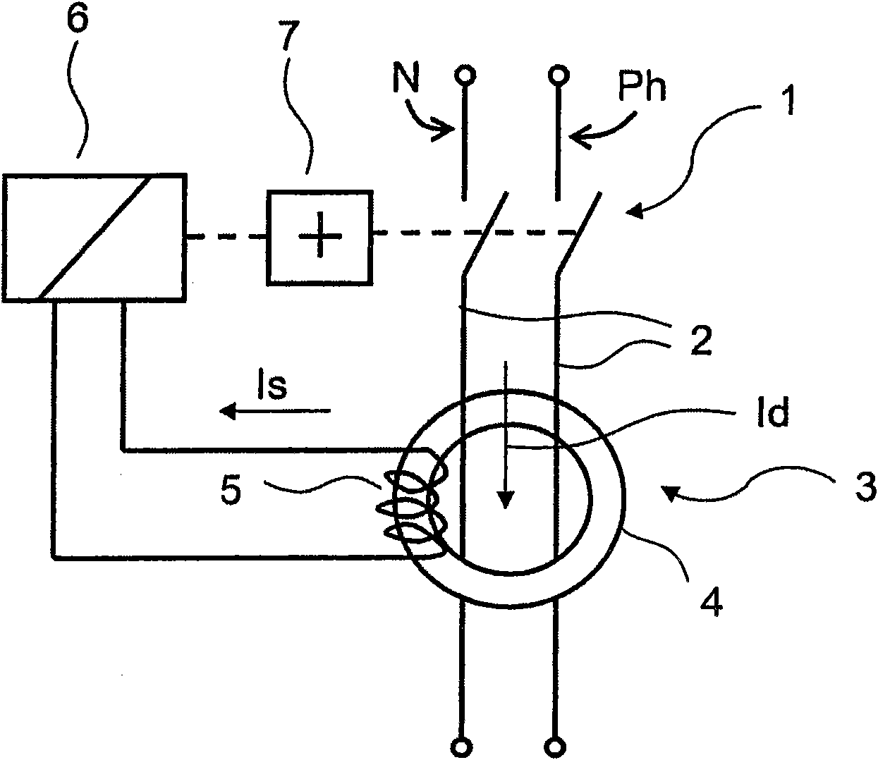 Device and method for signaling electric fault, unit and switch panel comprising the device