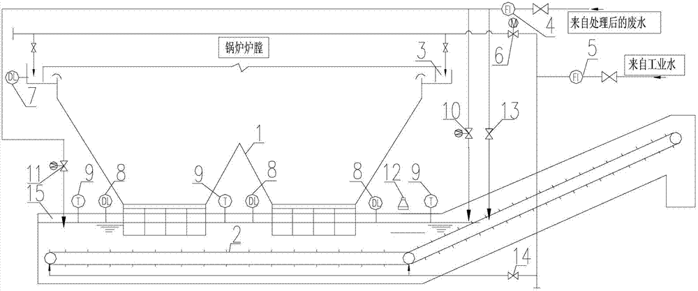 Slag water self-balancing heat exchange method of water-cooled mechanical slag-removal system in thermal power plant