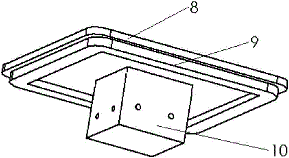 Selective-laser-melting two-dimensional ultrasonic vibration introducing device