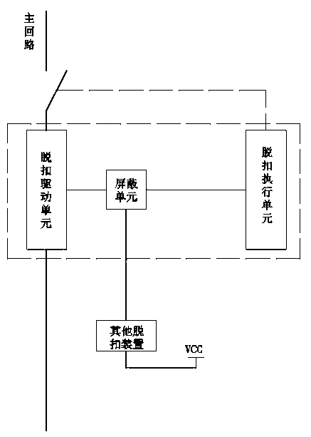 Tripping device, breaker and defencive function extension method of breaker