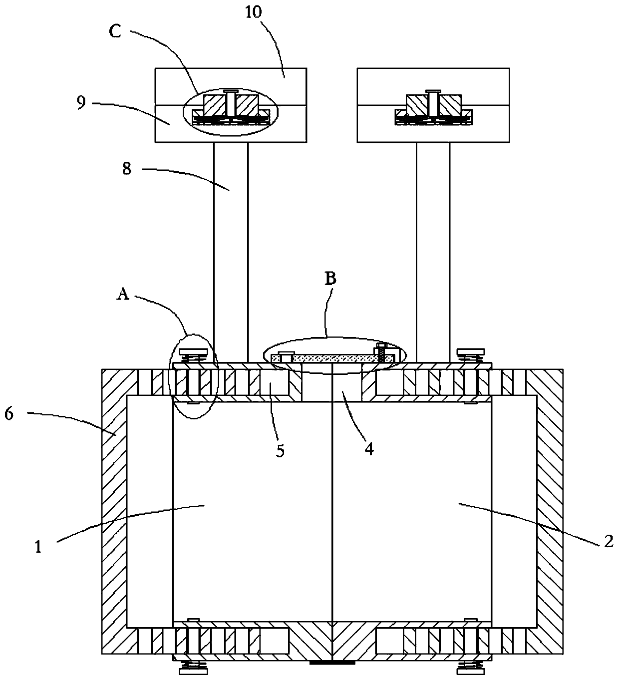 Extending-retracting protection cover used for vegetable and fruit plantation