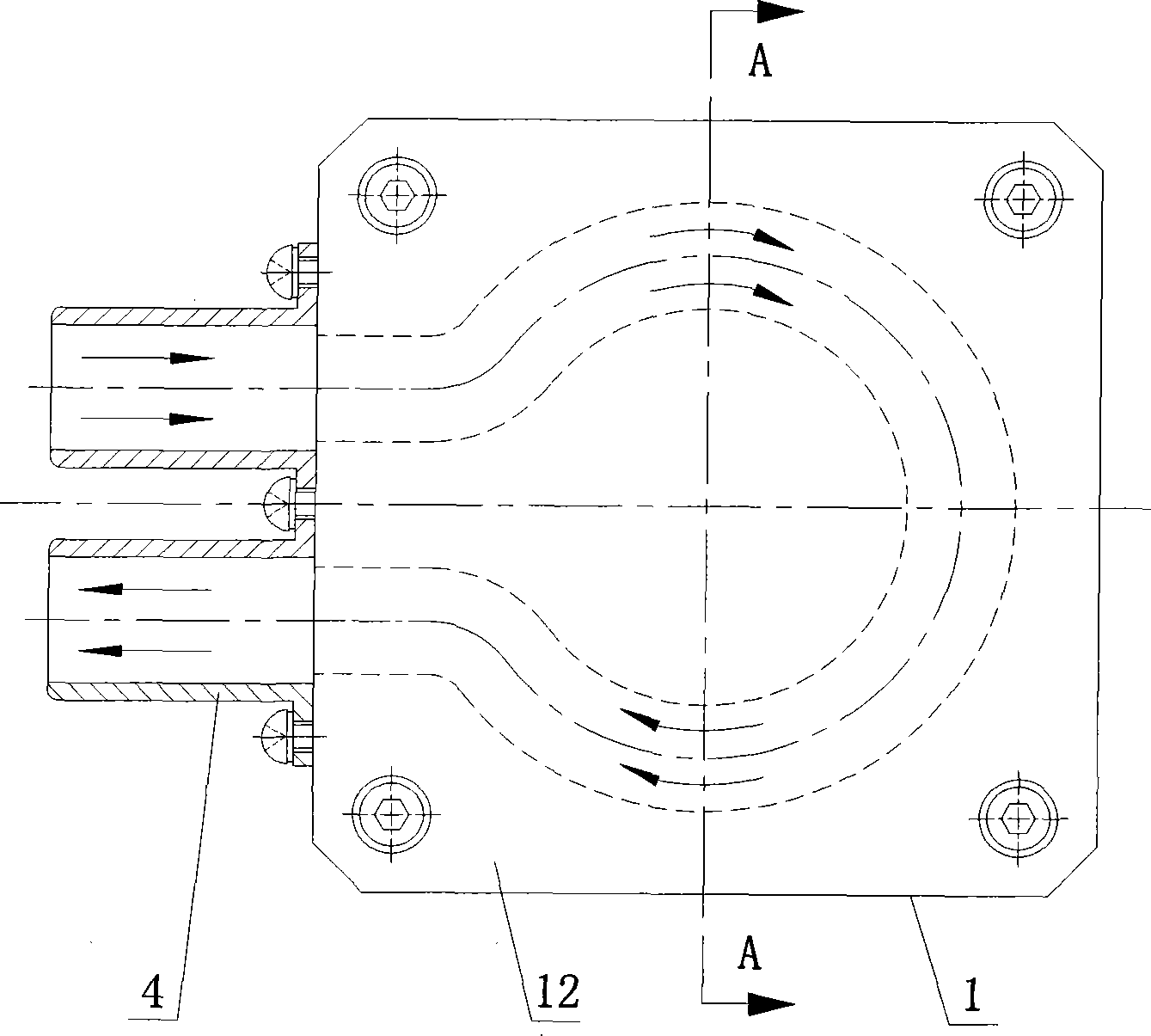 Gas compression method using end-face compression as well as end-face compression type electric drive gas source device