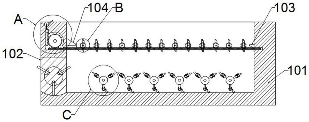 Settling tank sludge treatment plant with ultrasonic depth detection for steelworks