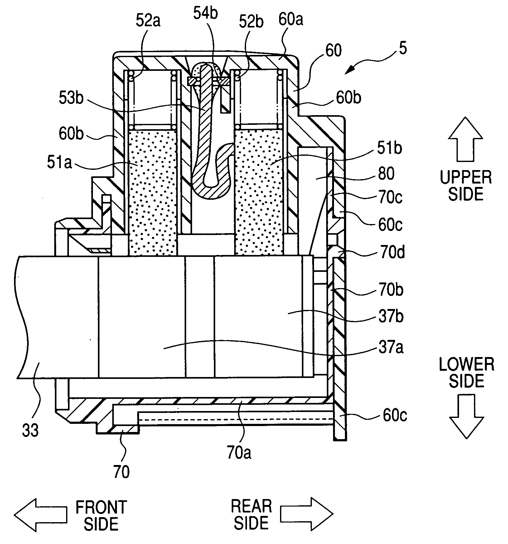 Brush apparatus for rotary electric machine