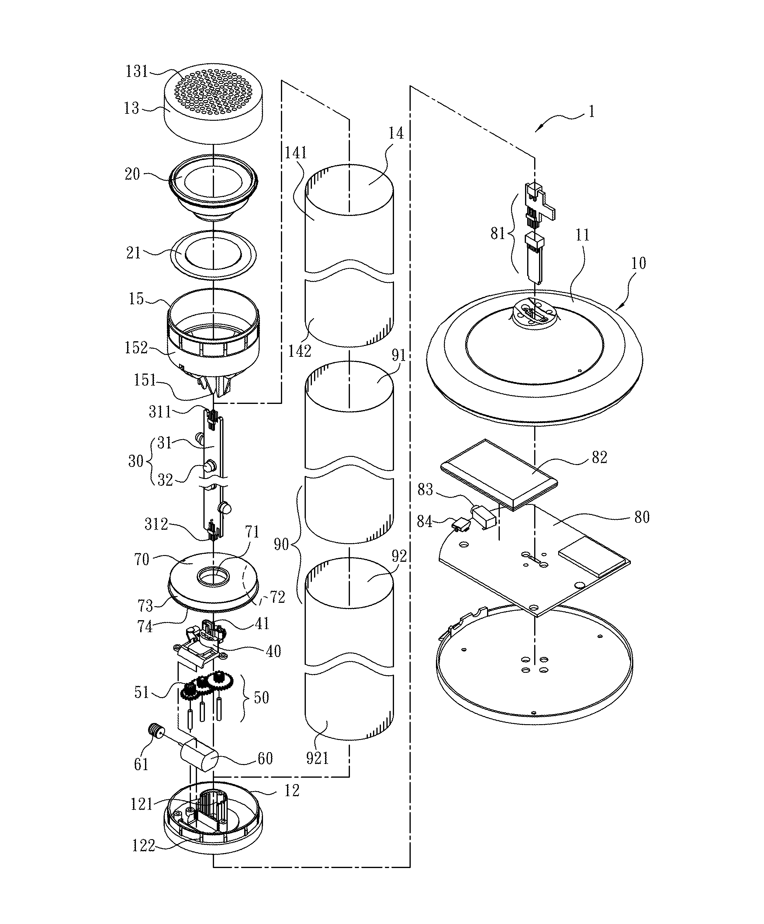 Light with dynamic light pattern