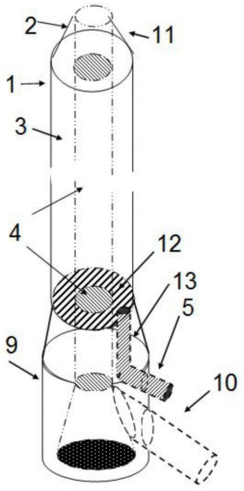 Self-sealing venous indwelling needle provided with coaxial outer casing tube