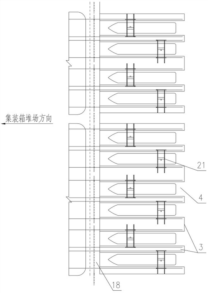 Automatic container terminal loading and unloading system and method with coexistence of three types of collection and distribution modes