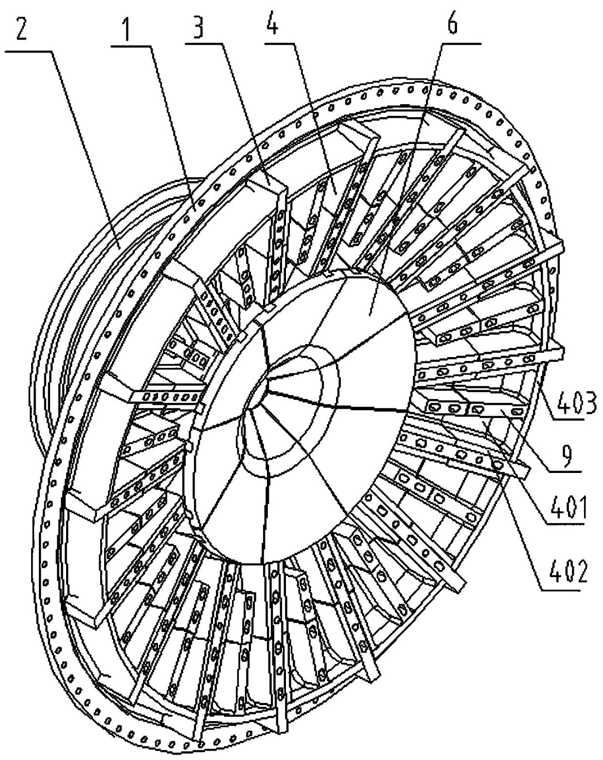 A semi-autogenous mill discharge device